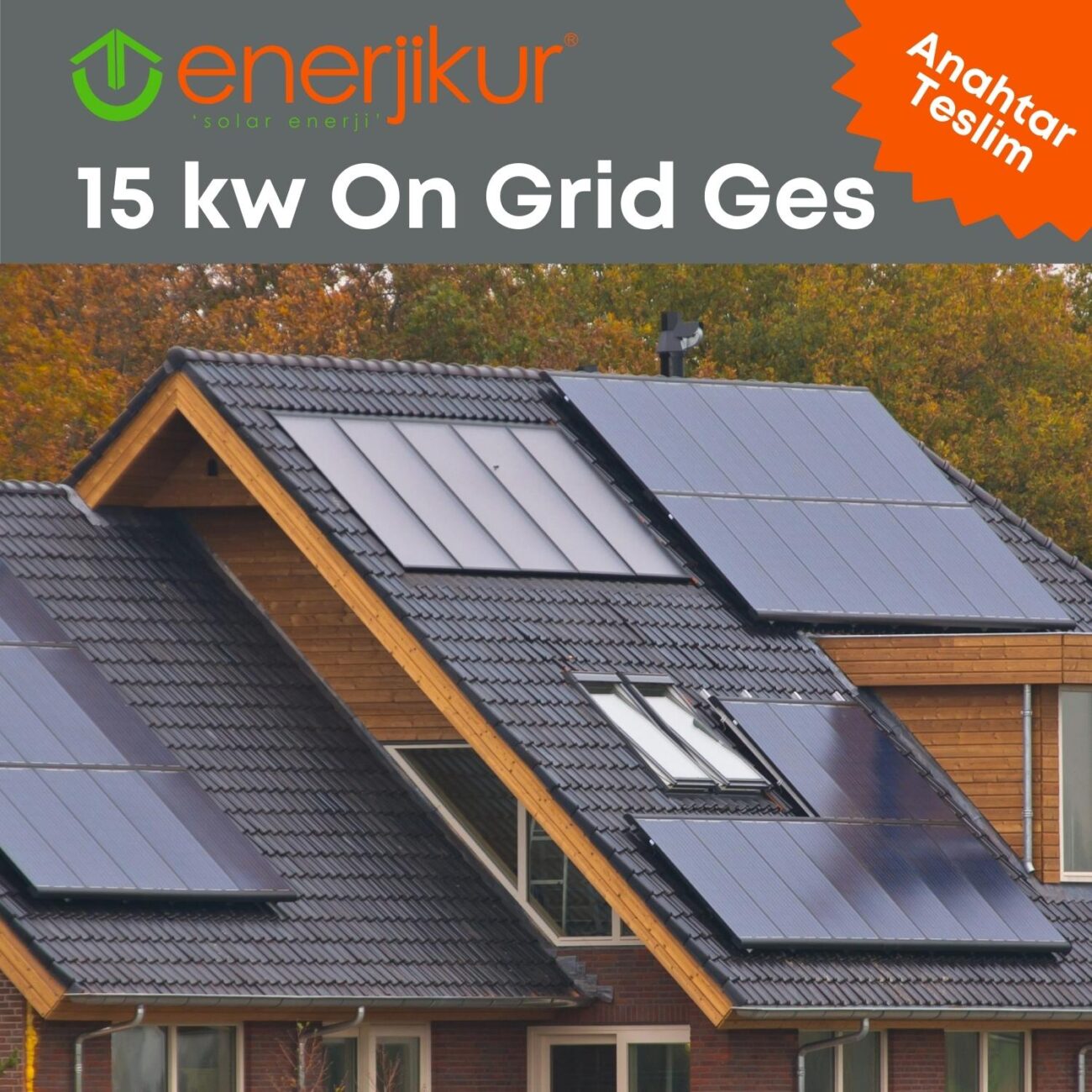 15KW Ongrid çatı ges