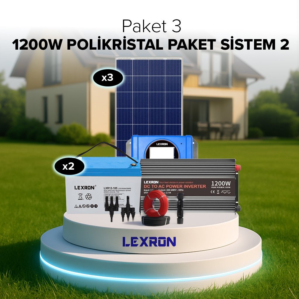 1200W POLİKRİSTAL PAKET SİSTEM 2 (PAKET 3) - Görsel 3