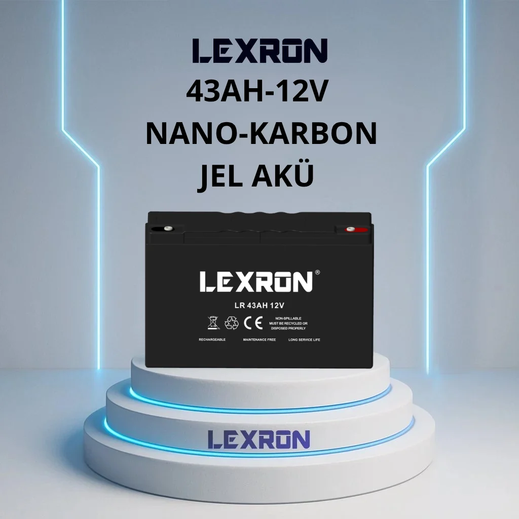 Lexron 43Ah-12V Nano-Karbon Jel Akü